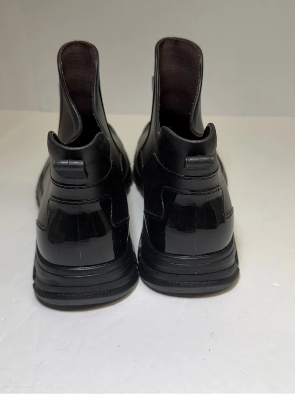 ALBICKER‎ Black Chelsea Rain Boots size US 9.5EU 40